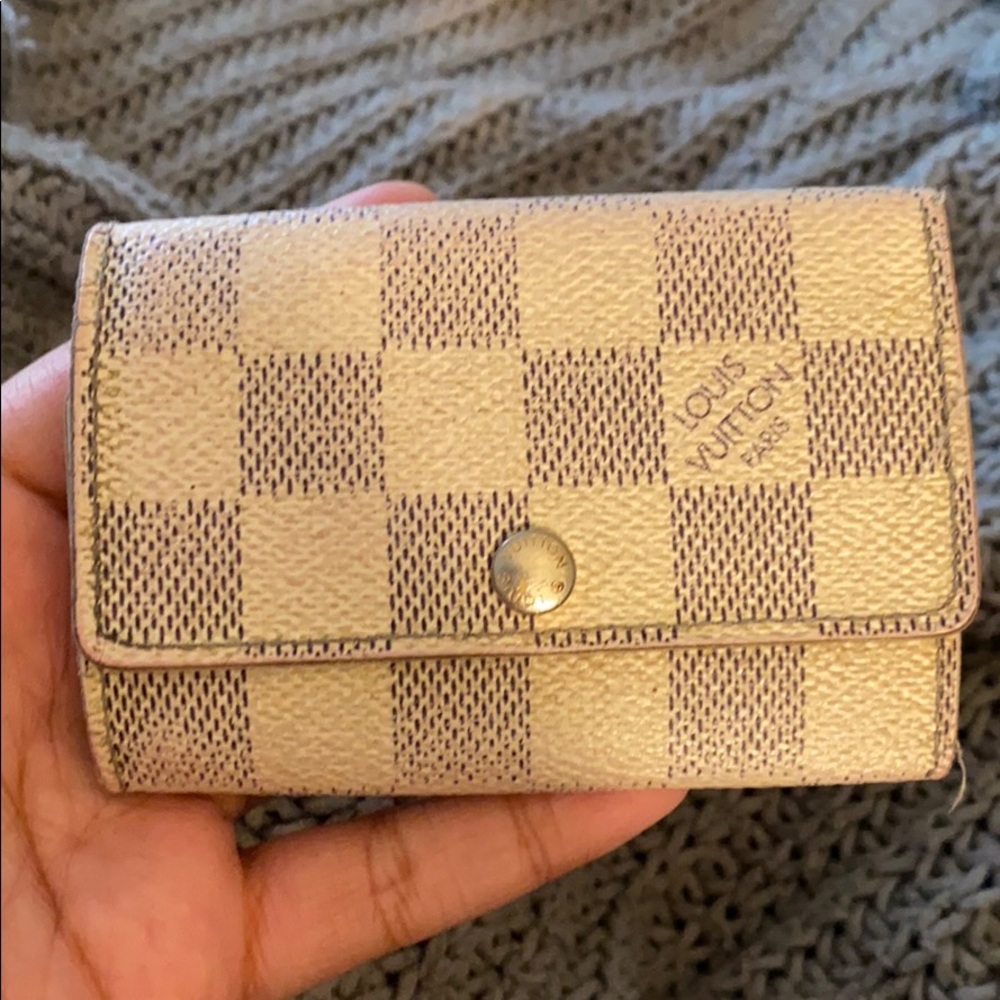 Louis Vuitton Damier azur key case
